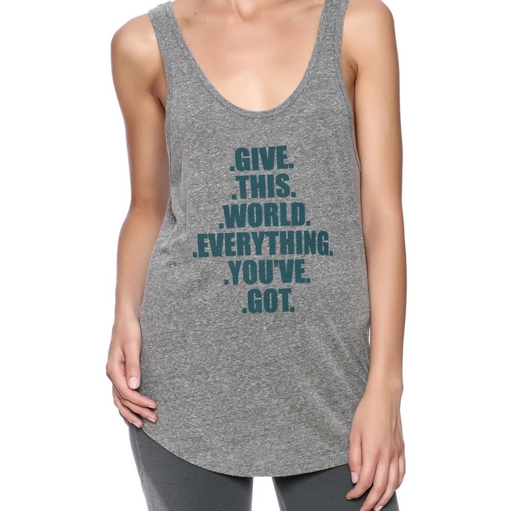 GOOD HYOUMAN GREY GRAPHIC TANK